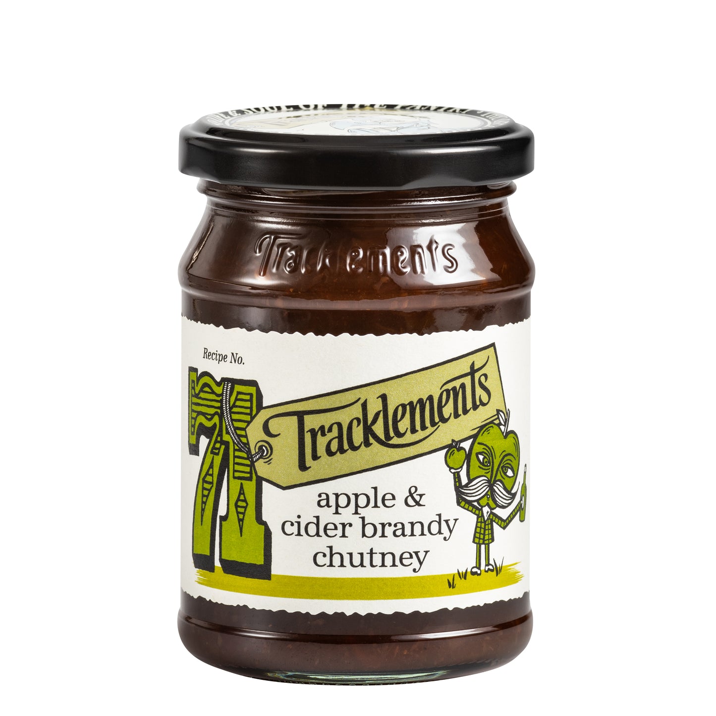 Tracklements Apfel & Cider Brandy Chutney 270g - chutney apple & cider brandy aus England